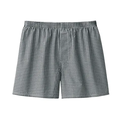 Boxers à ouverture frontale en pur coton pour homme