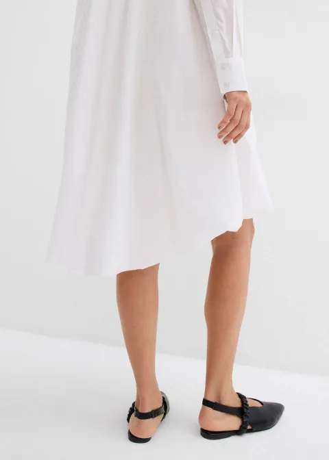Robe-chemise 100% coton à base boule
