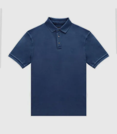 IZAC - Polo avec broderie indigo