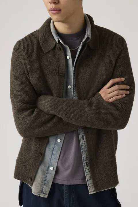 Levi's Cardigan Catalina - Homme - Marron / Chocolate Brown Heather - XL