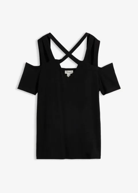T-shirt à découpes en viscose
