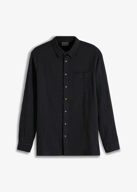 Chemise manches longues en gaze 100% coton