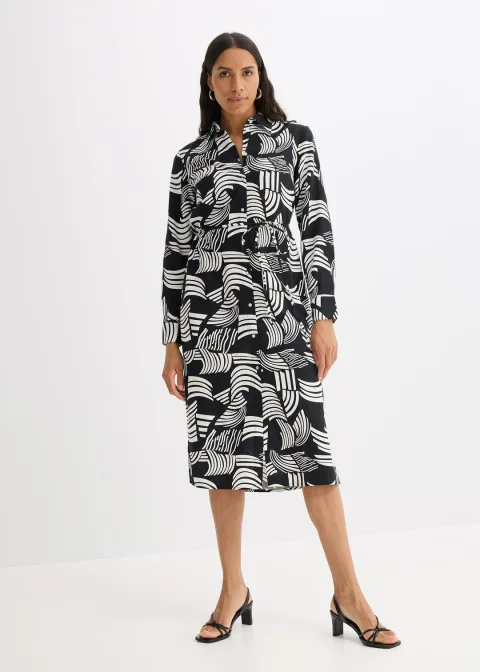 Robe-chemise légère en lin majoritaire