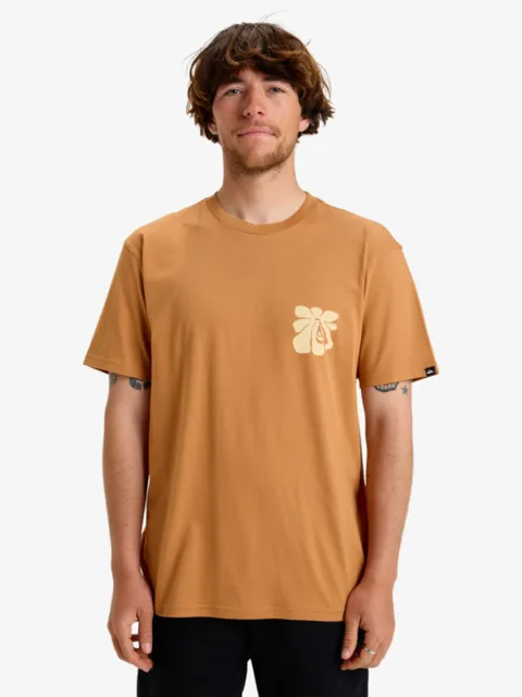Evo Interconnected - T-shirt manches courtes sérigraphié Marron homme
