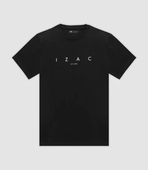 IZAC - T-shirt avec écriture noir
