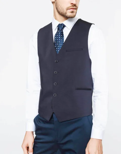 IZAC - Gilet de costume bleu marine