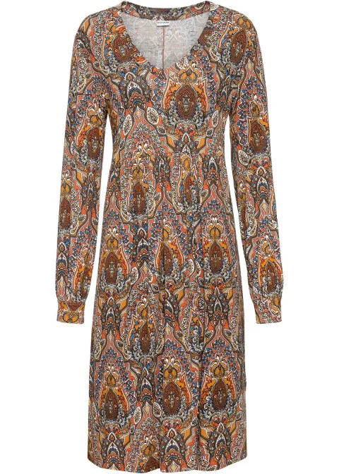 Robe en jersey à imprimé paisley