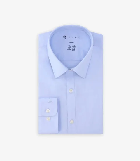 IZAC - Chemise ville en coton ciel
