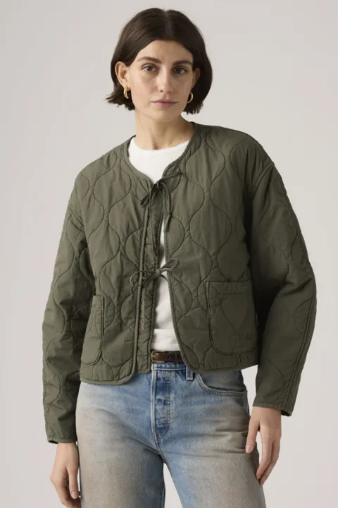 Levi's Veste Doublée Rue - Femme - Vert / Deep Depths Garment Dye - M