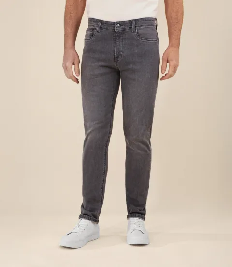IZAC - Jean 5 poches ''jog'' coupe slim gris