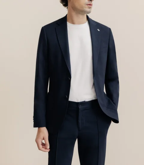 IZAC - Veste en maille marine