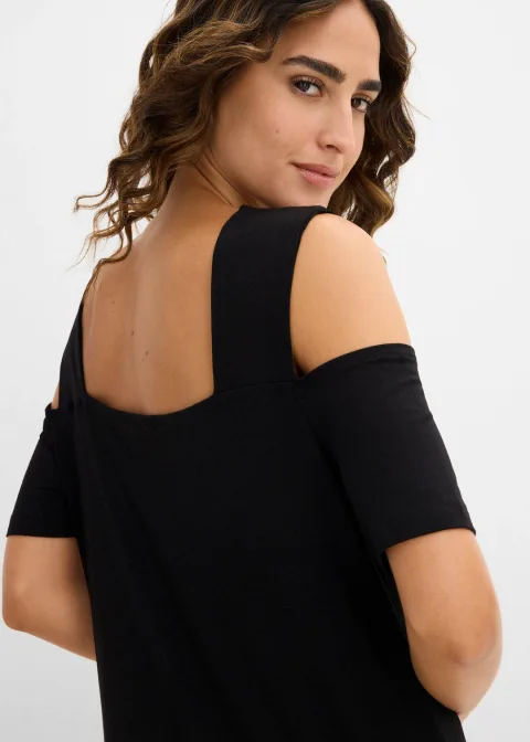 T-shirt à découpes en viscose
