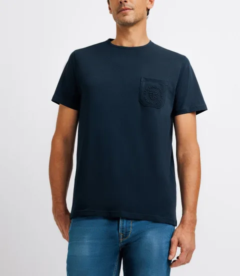 IZAC - T-shirt avec logo marine