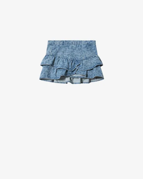 Jupe Leyje - Femme - Bleu - Taille42 - Marant Étoile - Collection Été Femme - Nouvelle Collection Capsule High Summer