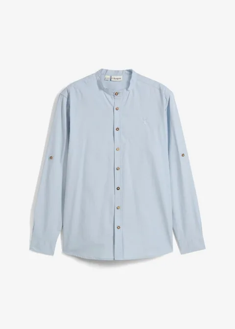 Chemise bavaroise avec manches retroussables