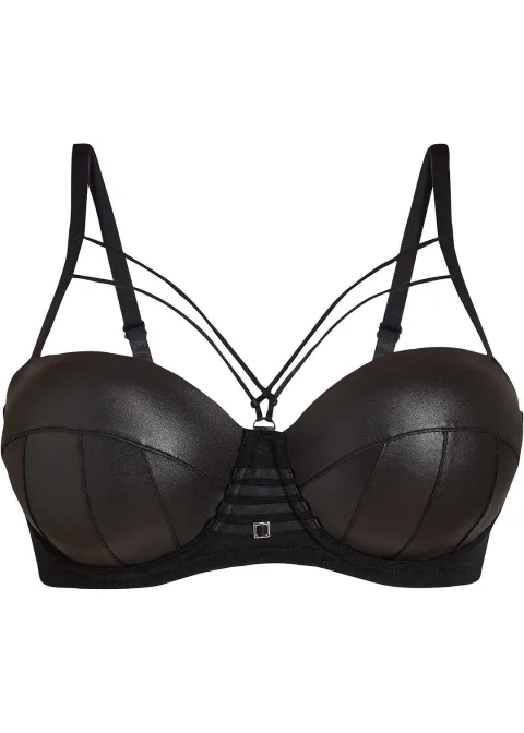 Soutien-gorge balconnet à armatures avec effet mouillé