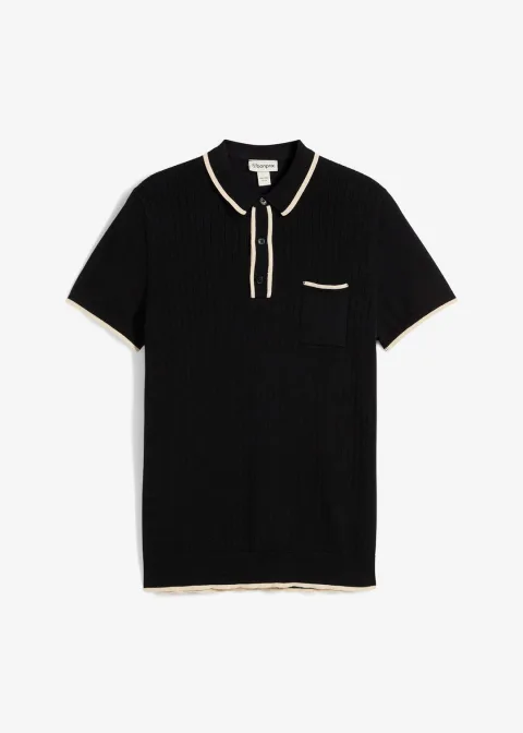 Polo à détails contrastants