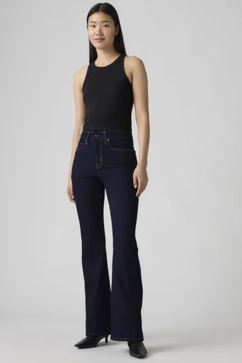 Levi's Jean 726 Taille Haute Flare - Femme - Noir / Midnight Gaze - 34X32