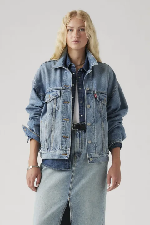 Levi's Veste Veste Trucker Années 90 - Femme - Bleu / Soft As Butter - XS