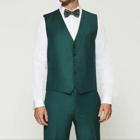 IZAC - Gilet de costume vert JFAVORI