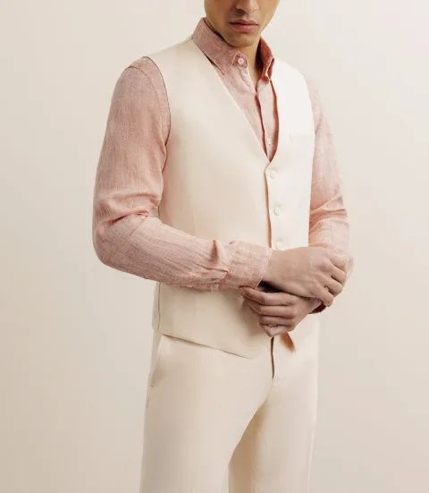 IZAC - Gilet 100% lin pêche
