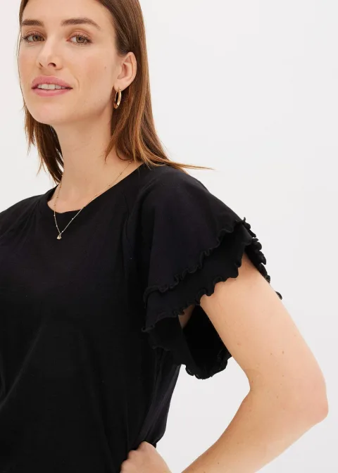 T-shirt à manches fantaisie