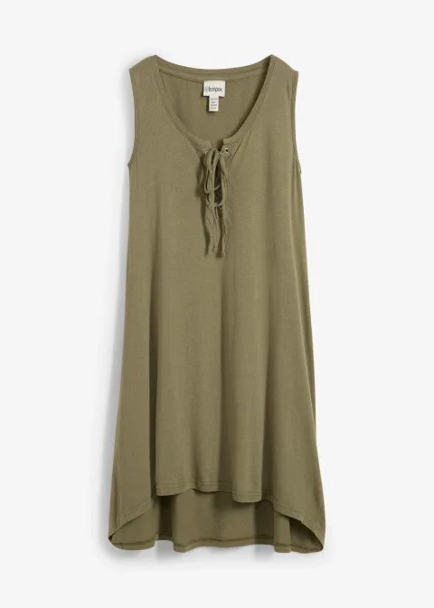 Robe en jersey à laçage