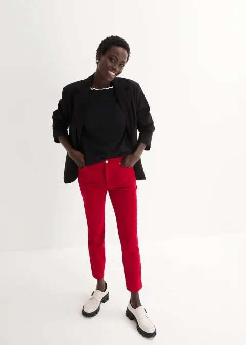 Pantalon en coton extensible
