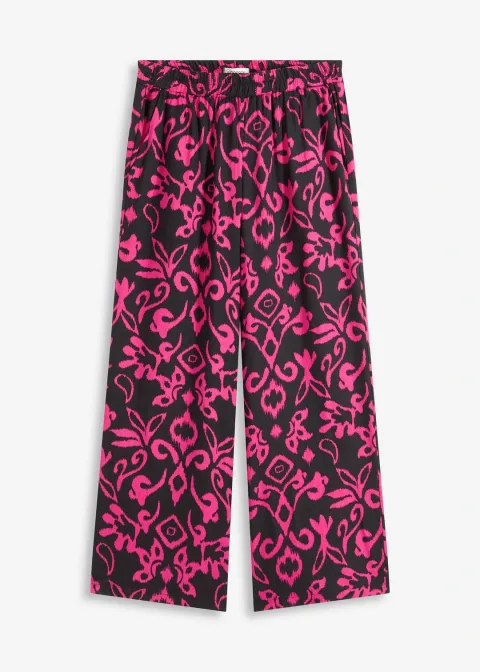 Pantalon large en viscose fluide