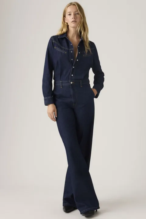 Levi's Combinaison Rinoa Wide Leg Lightweight - Femme - Bleu / Reign Of The Rinse - XS