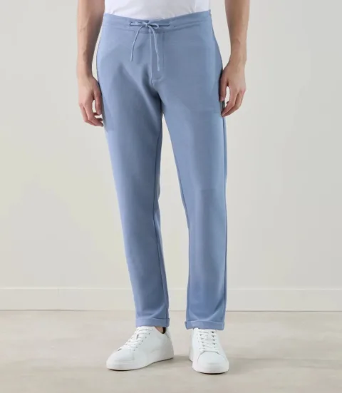 IZAC - Pantalon casual en maille indigo