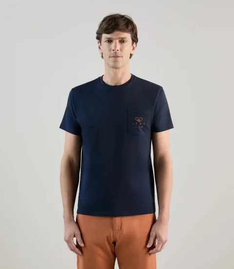IZAC - T-shirt avec print marine