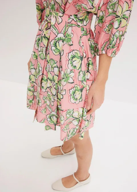 Robe courte en douce viscose mélangée