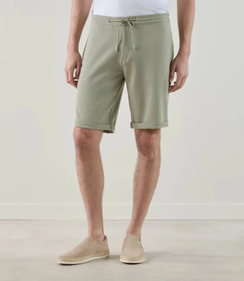 IZAC - Bermuda en maille kaki
