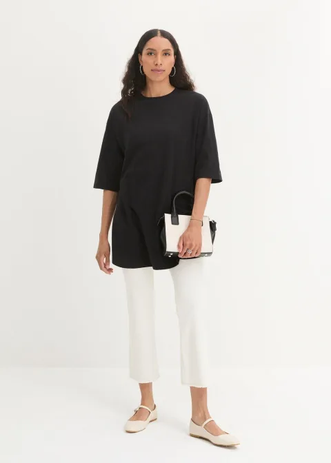 T-shirt long oversize 100% coton