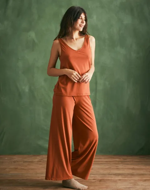 Pantalon de nuit - Terracotta - Taille S - Lemahieu
