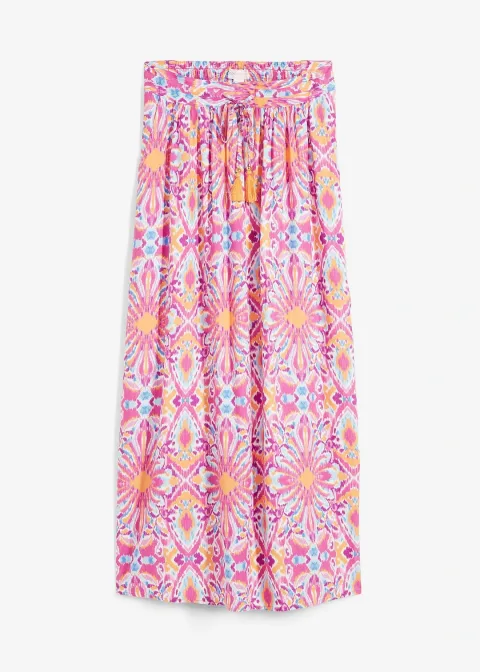Jupe longue en viscose fluide