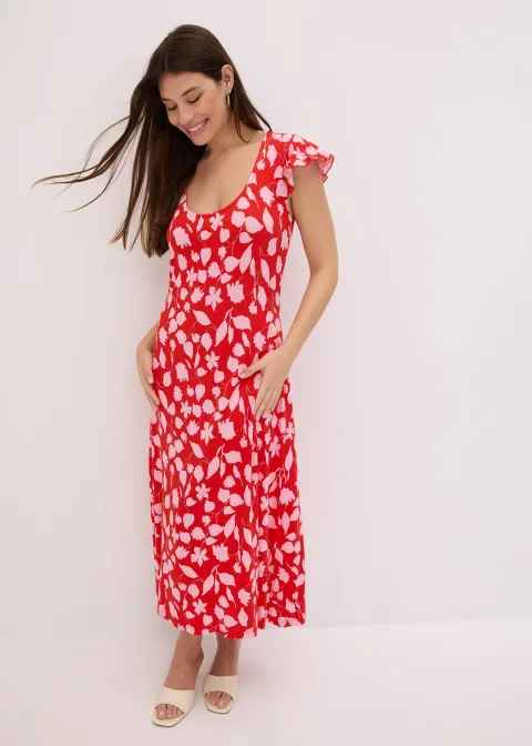 Robe imprimée en jersey viscose