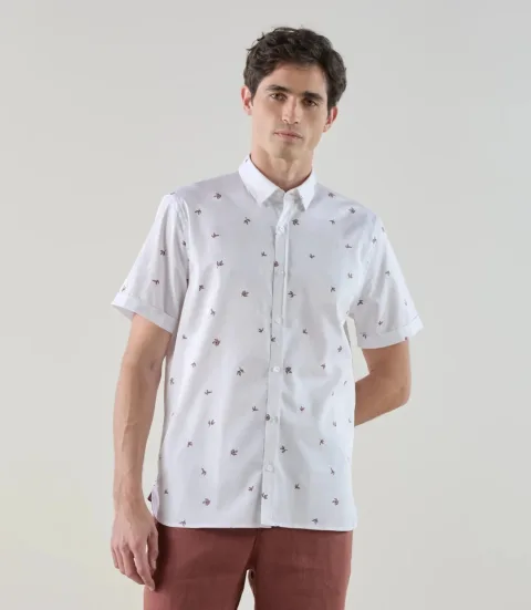 IZAC - Chemise fantaisie blanche