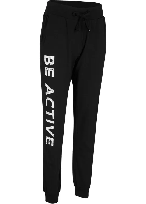 Pantalon de jogging en coton avec imprimé, loose
