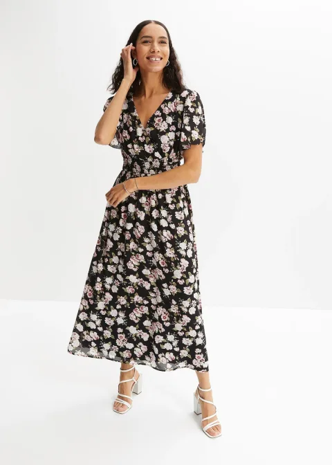 Robe longue à imprimé floral