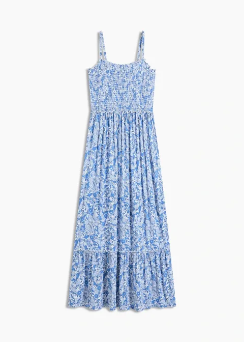 Robe à bretelles en viscose extensible