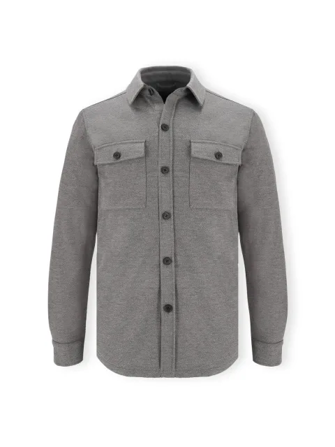 IZAC - Surchemise effet maille gris