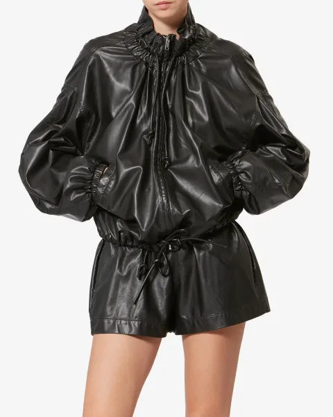 Veste Neela Façon Cuir - Femme - Noir - Taille 42 - Marant Étoile