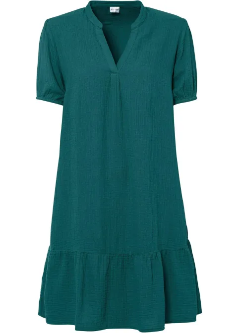 Robe courte en gaze de coton