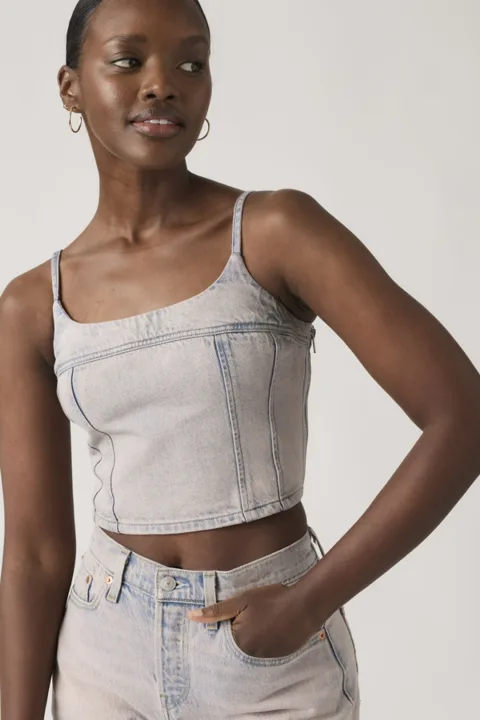 Levi's Haut Débardeur Denim Cami Jadine - Femme - Noir / First Or Last Top - XS