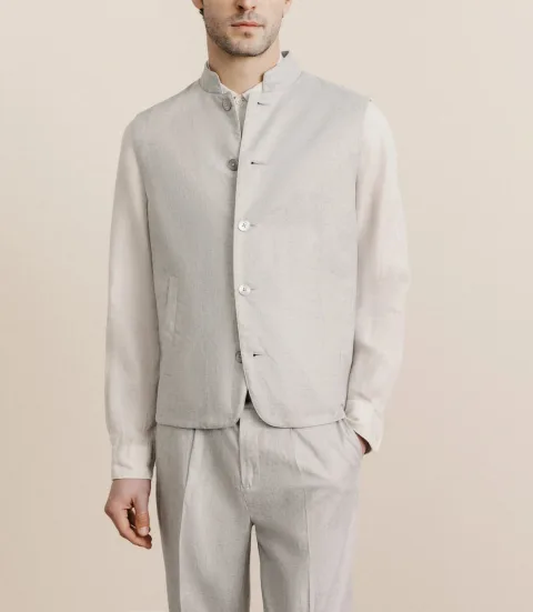 IZAC - Blouson sans manche gris
