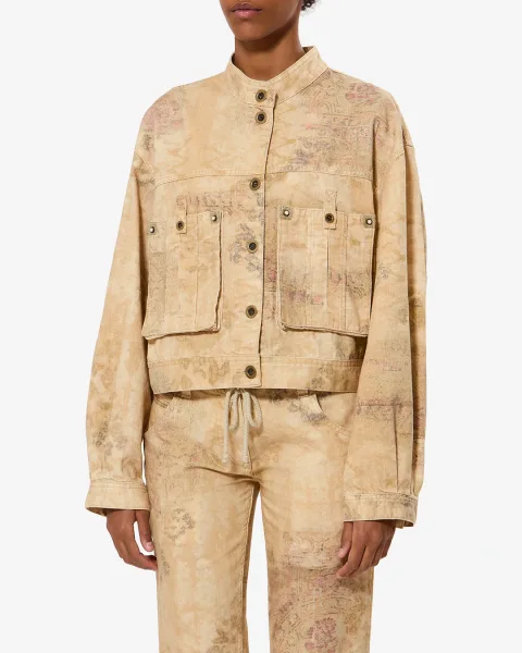 Veste Cyndel - Femme - Désert - Taille40 - Isabel Marant - Collection Été Femme - Nouvelle Collection Capsule La Riviera