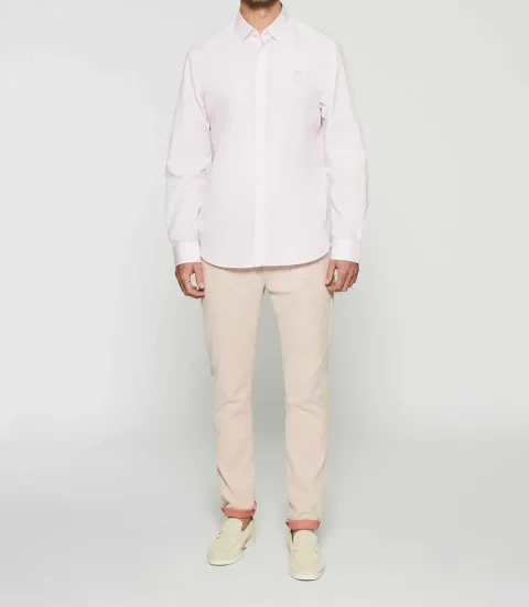 IZAC - Chemise unie regular rose KENNETH