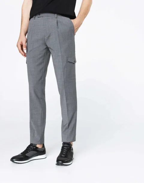 IZAC - Pantalon ville cargo gris ''Tunning''